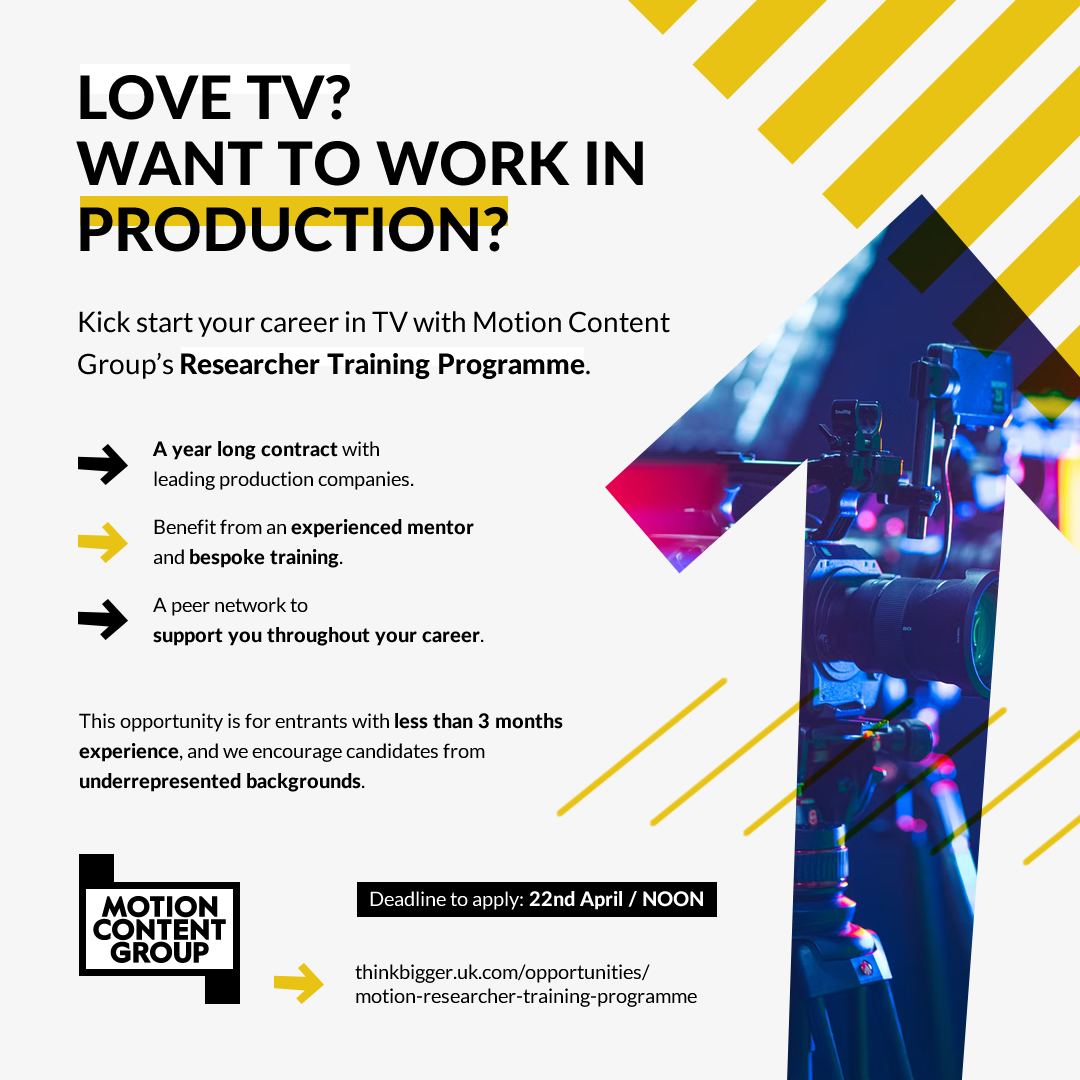 TV Production - Researcher Training Programme image