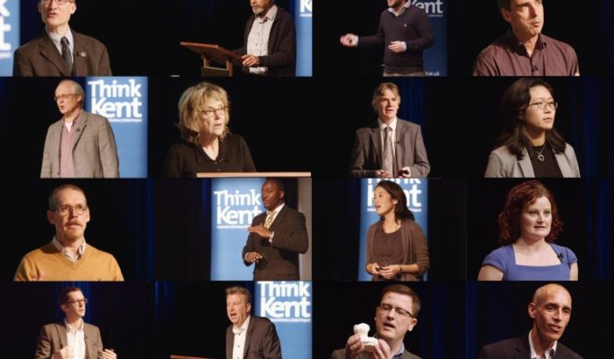 Images of lecturers as part of the Think Kent series