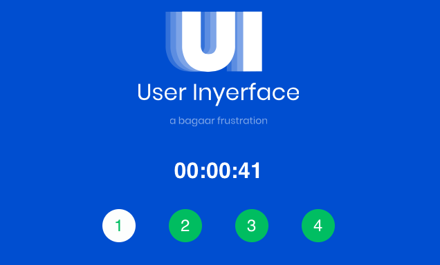 screenshot of userinyerface challenge
