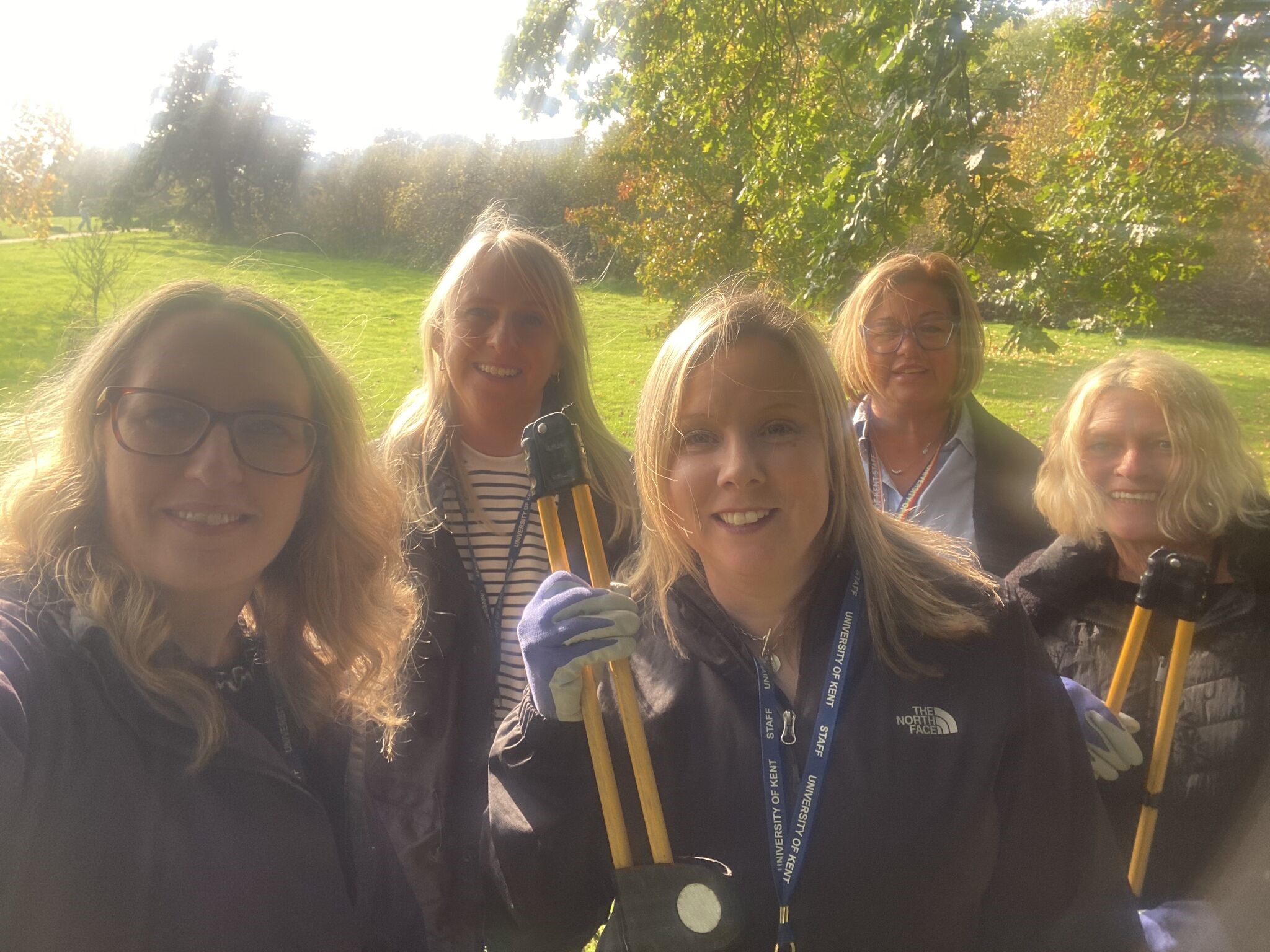 Conferences and Events team litterpicking