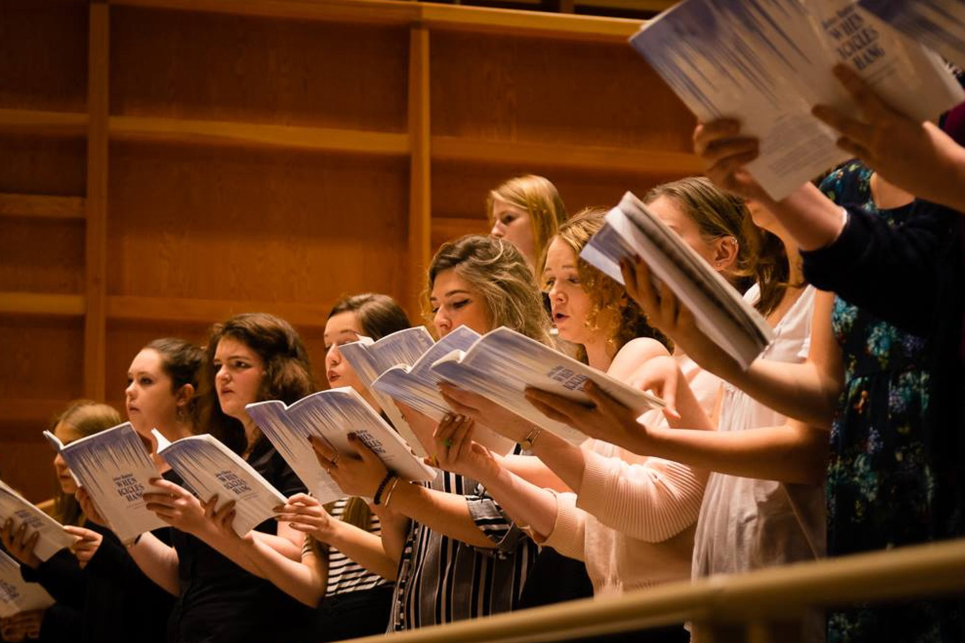 Singers in one of the University choirs