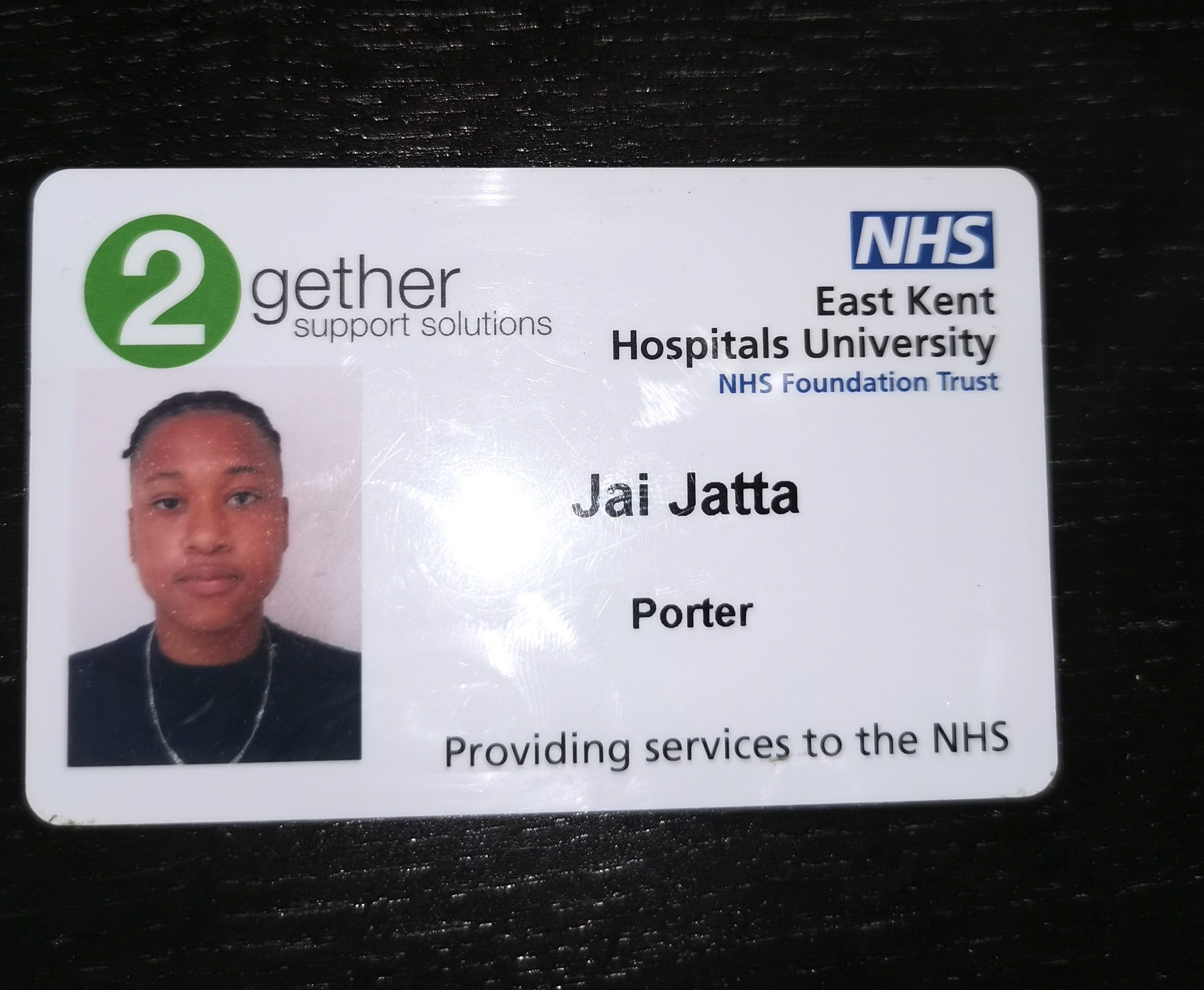 NHS identification card