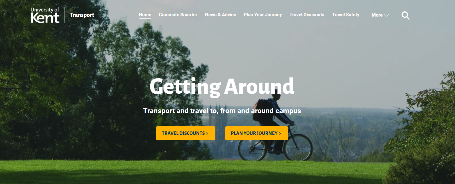 New Transport & Travel web page image