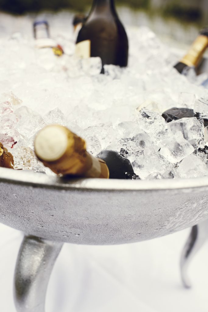 Champagne Bottles in Ice