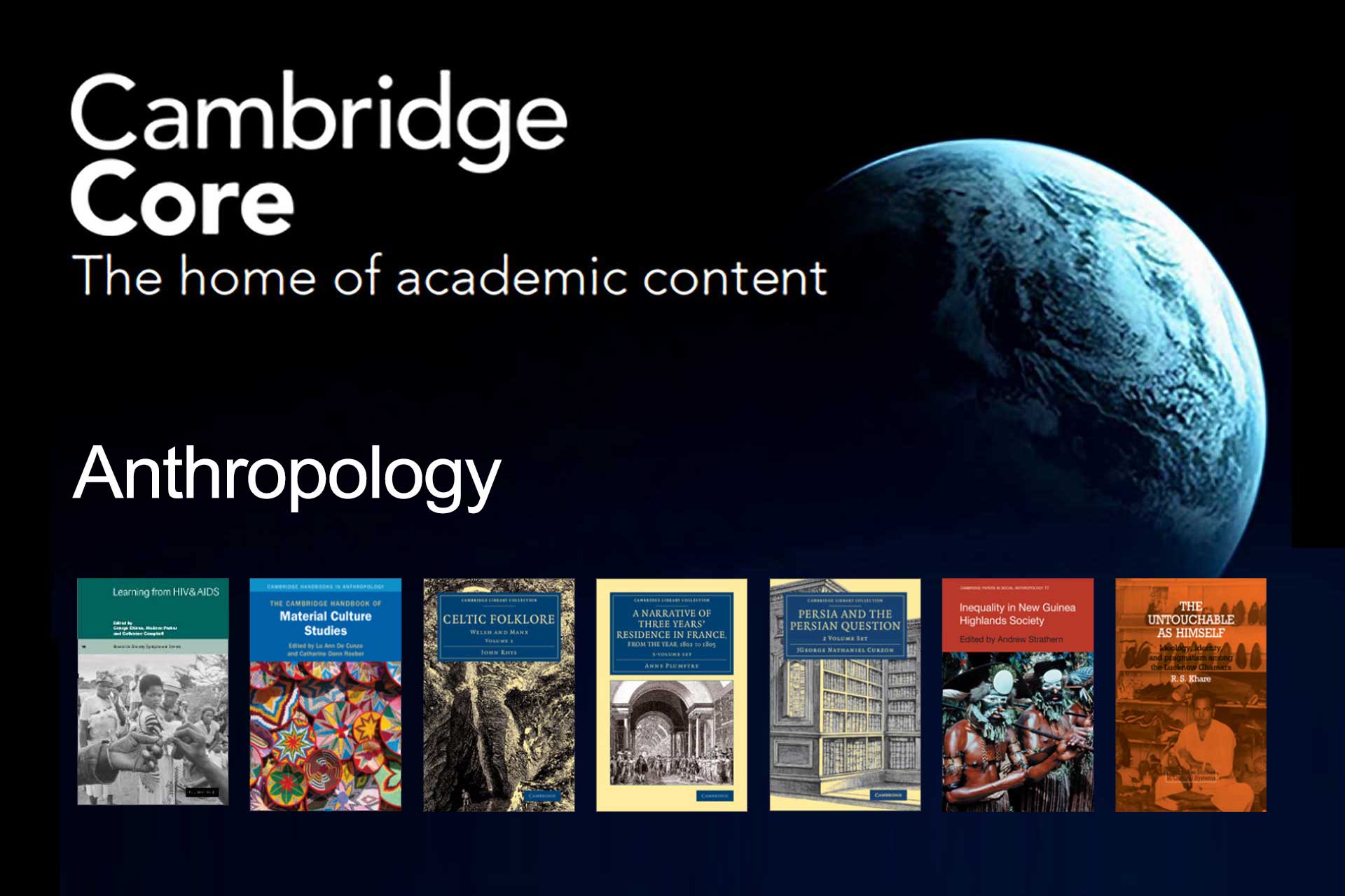 Cambridge Core - Anthropology titles