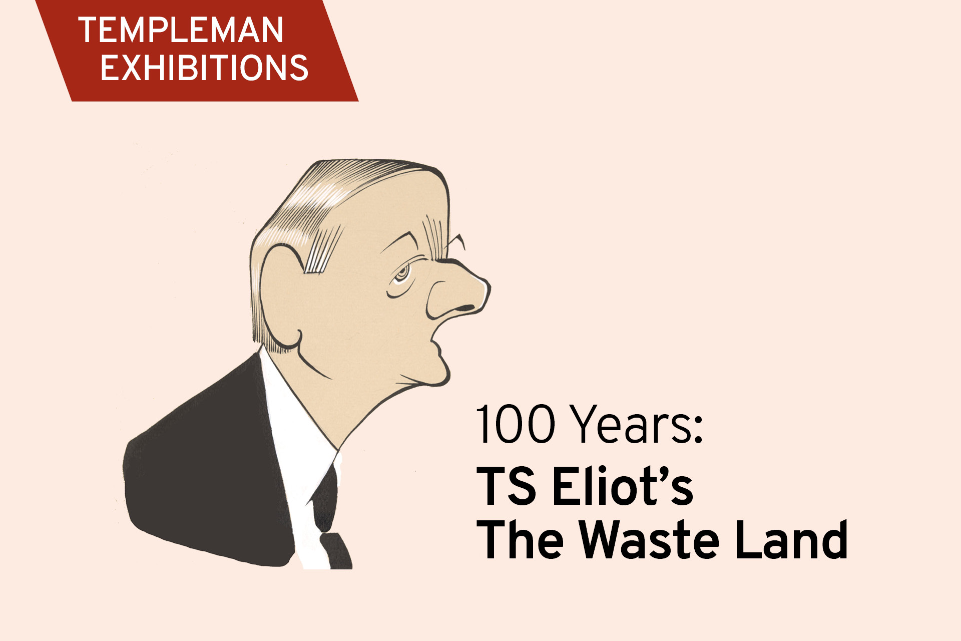 Caricature of T.S. Eliot by John Jensen
