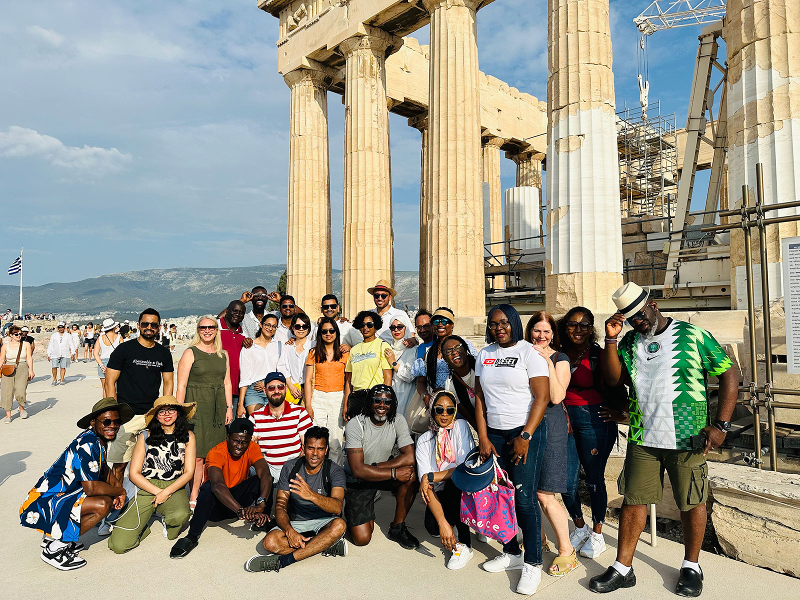 MBA students at the Acropolis