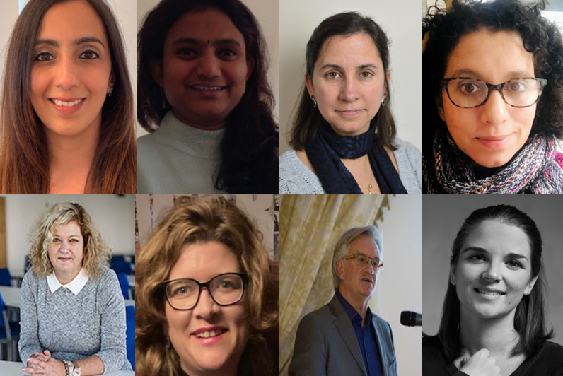 Eight profile photos of members of the Centre for Child Protection