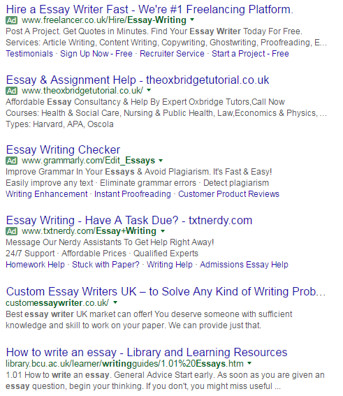 Get essays written online