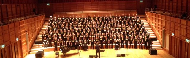 Rock Choir in Colyer-Fergusson: a staff member takes part