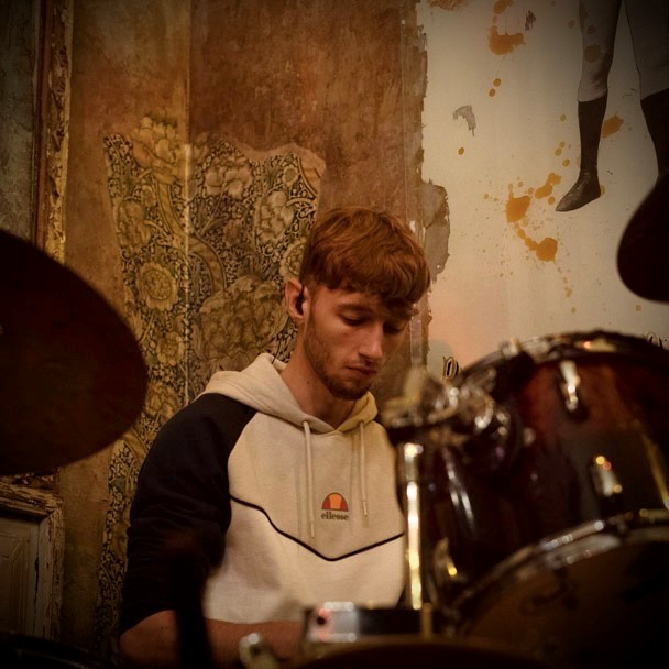 Drumming up business: third-year Music Performance Scholar Nathan Sharp