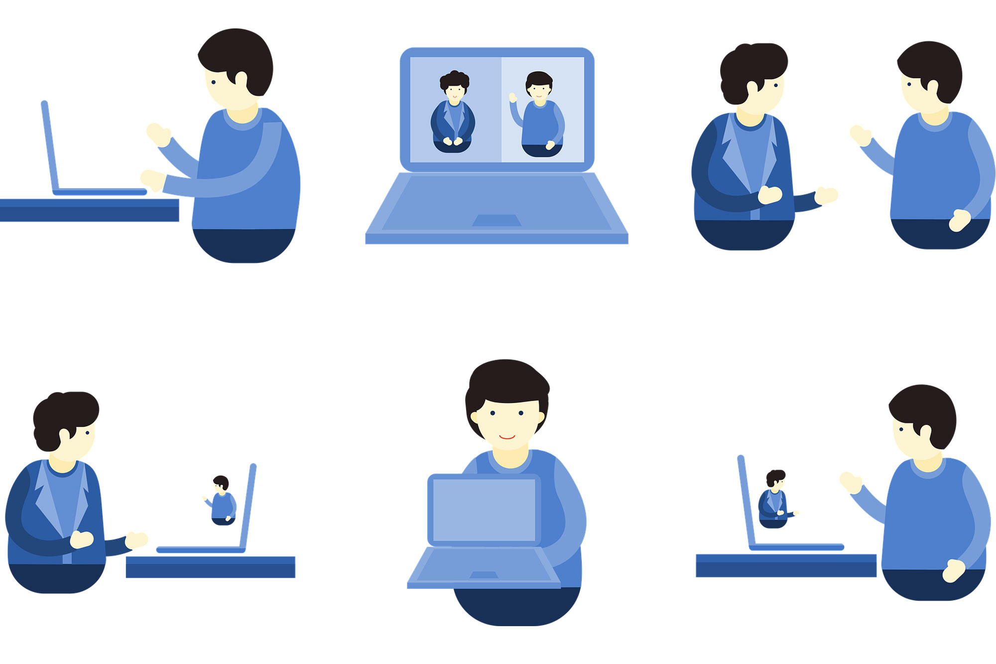 Staying connected through videoconferencing graphic
