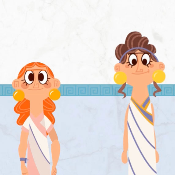 Screengrab from 'Four Sisters in Ancient Rome'