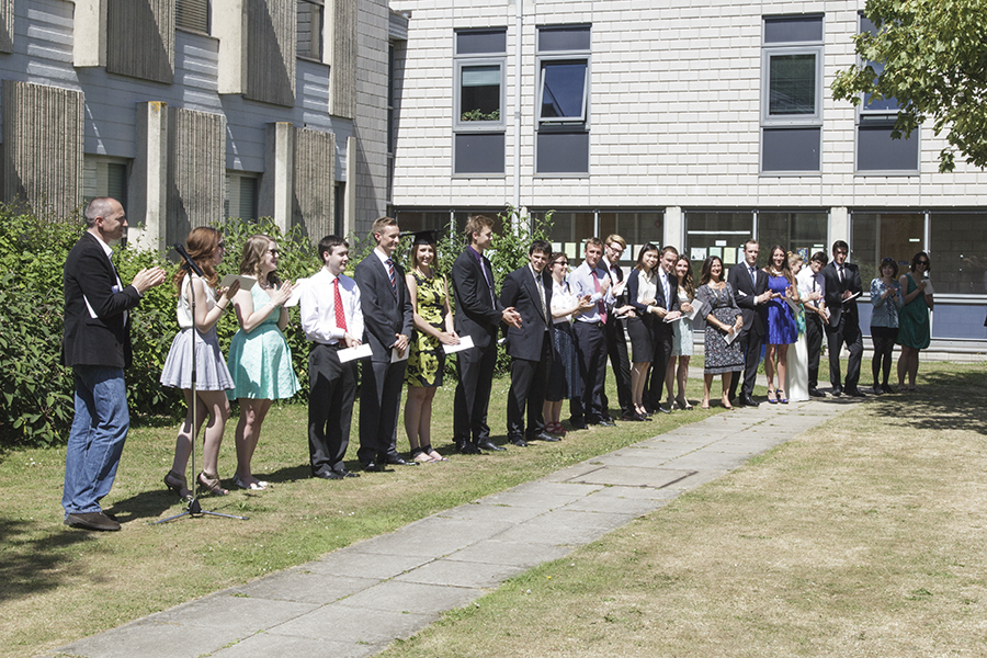 Prize giving before graduation, 2013