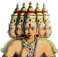 A hindu deity