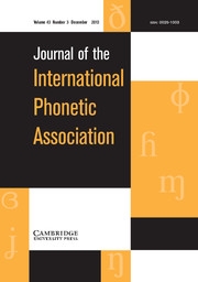 Cover of the International Phonetic Association