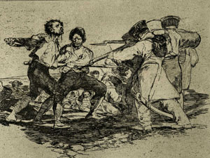 Scene from Goya's Disasters of War