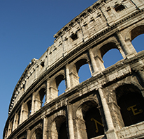 An image of the Colosseum in Rome