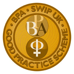 British Philosophical Association/Society for Women in Philosophy Good Practice Scheme logo