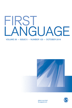 Cover of the journal First Language