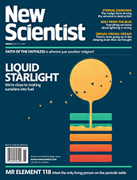 Cover of New Scientist, dated 15 April 2017