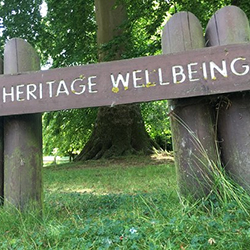 Heritage and Wellbeing sign