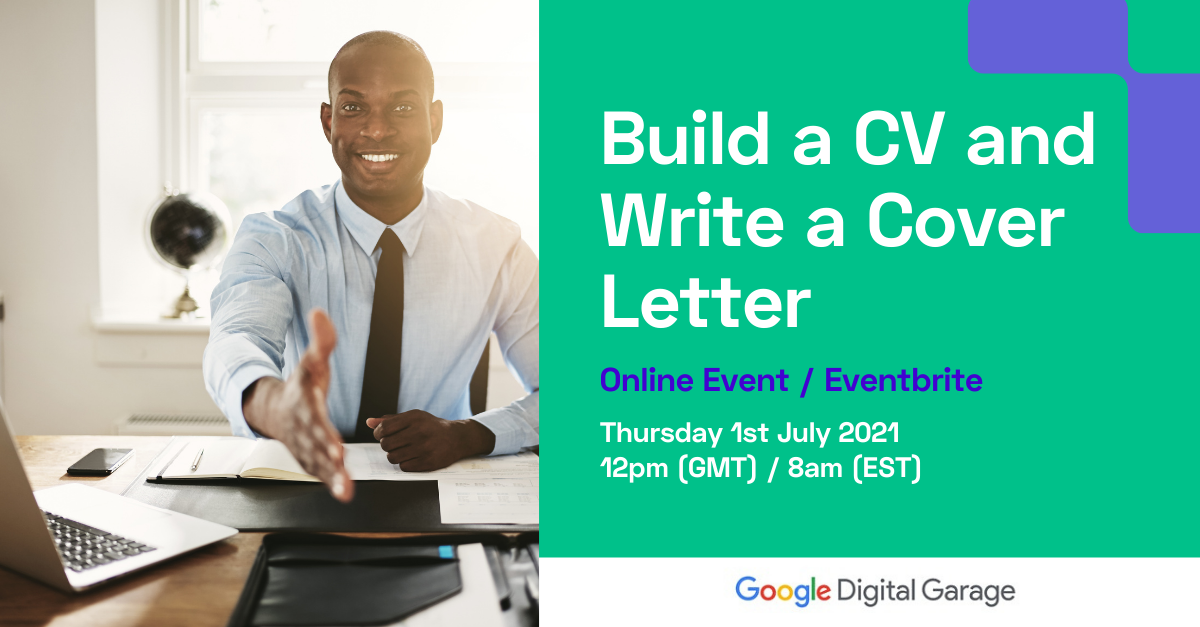 Build Cv and write a cover letter poster