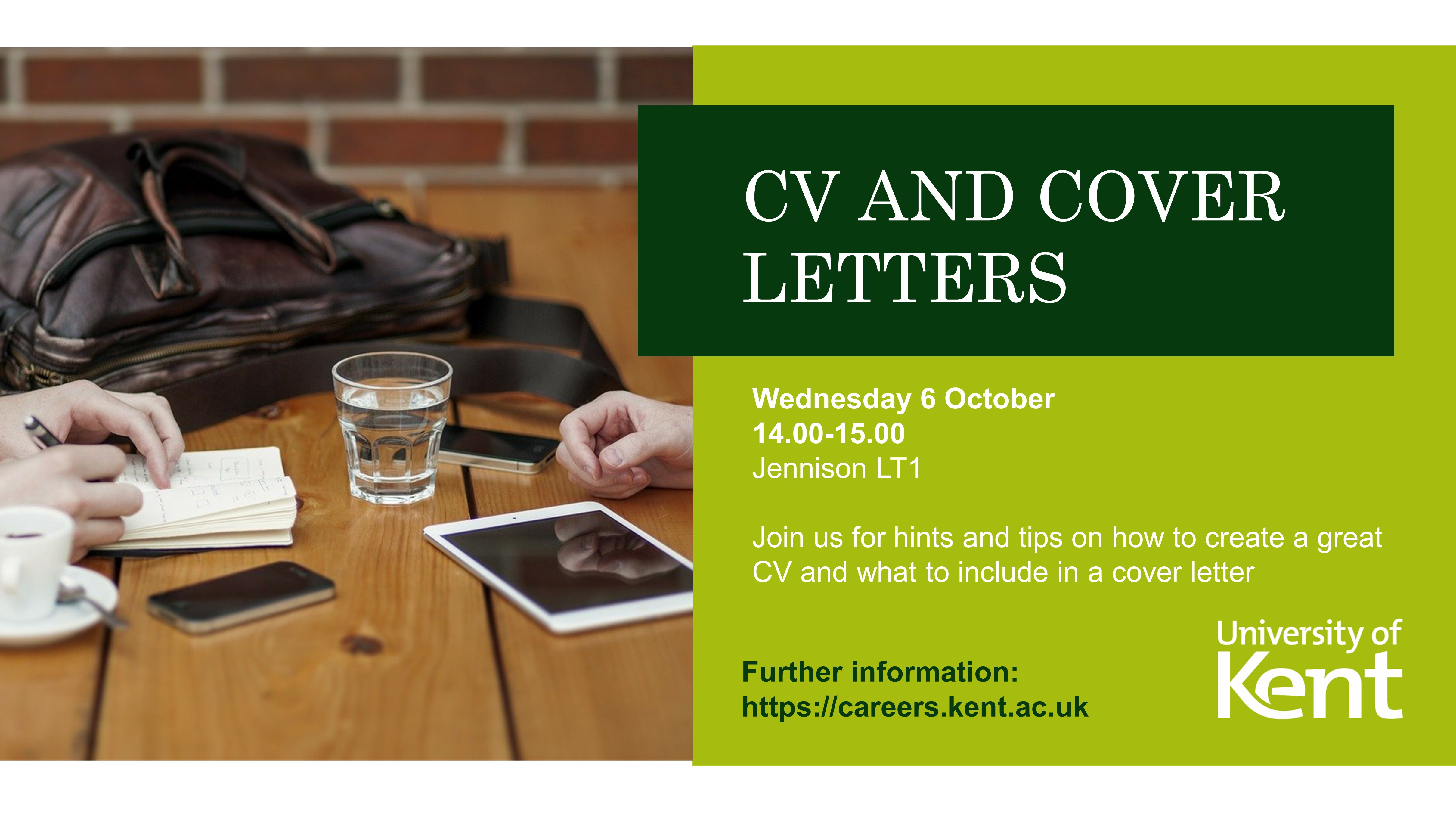 CV and cover letters poster