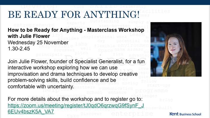 Be ready for anything workshop