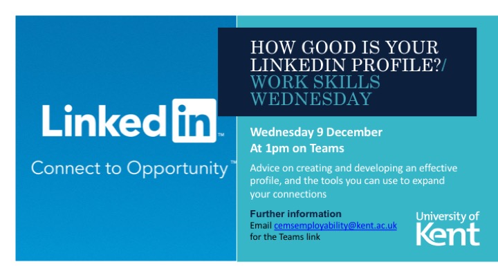 LinkedIn workshop poster