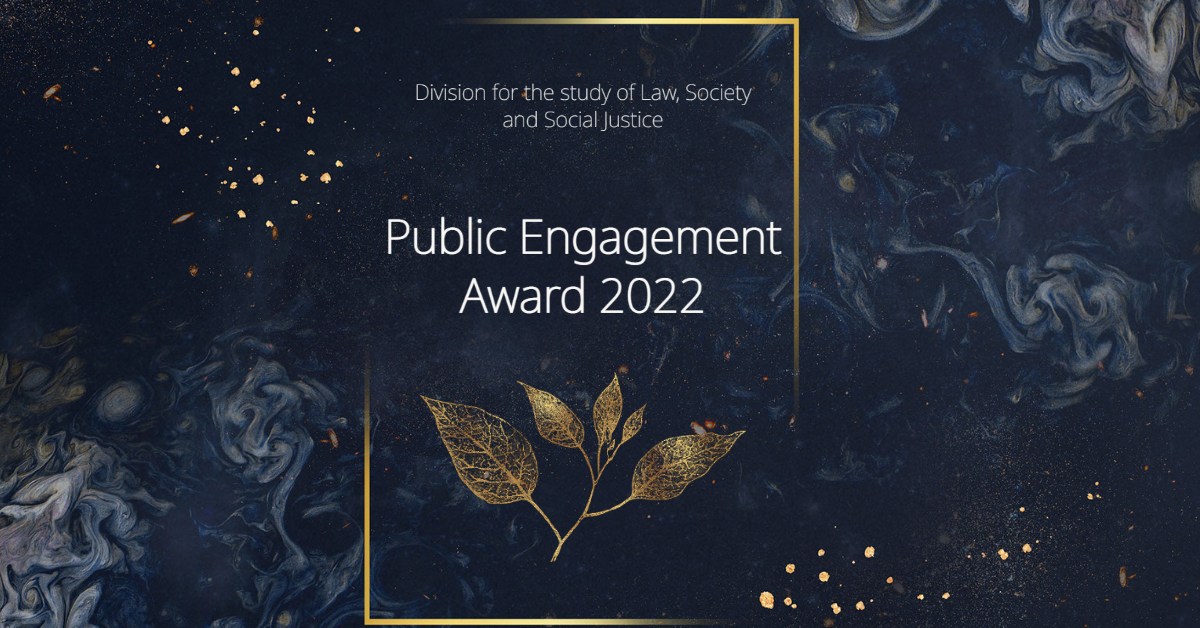 LSSJ public engagement award poster