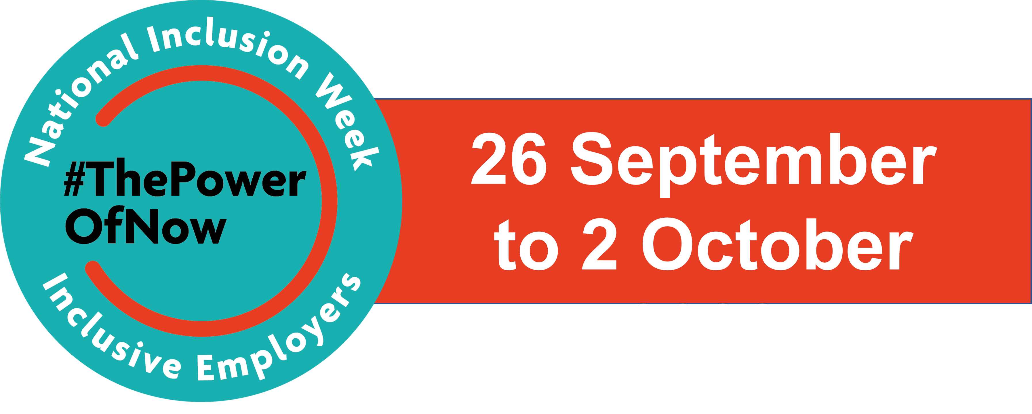 National Inclusion Week logo, #ThePowerIsNow, 26 September to 2 October 2022