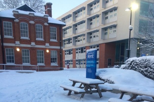 Snowy Medway campus by Mick Miles