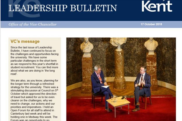 Leadership Bulletin 17 October 2018