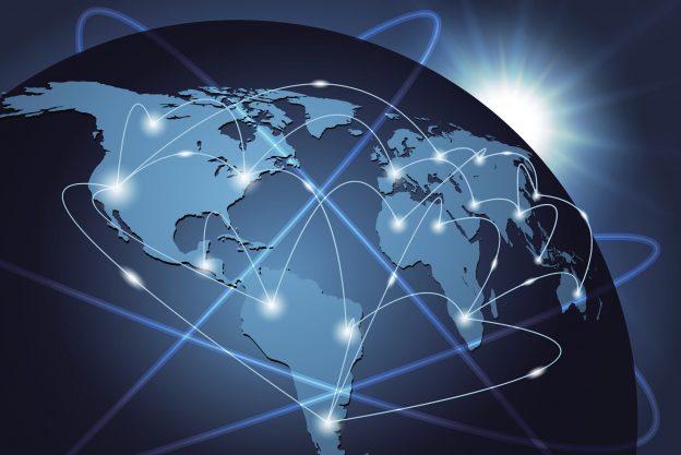 Global network connection background