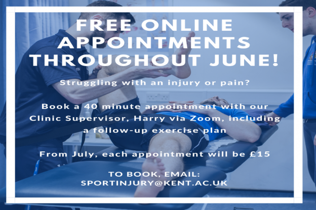 FREE Online appointments Throughout June from Sports Ready Clinic