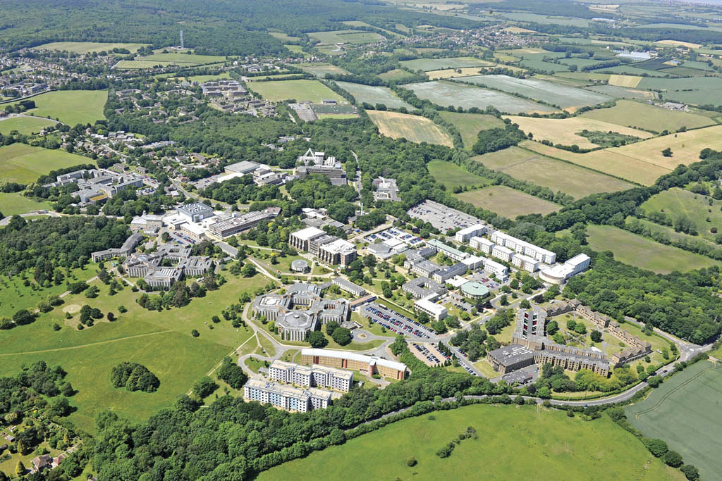 Aerial view of Canterbury