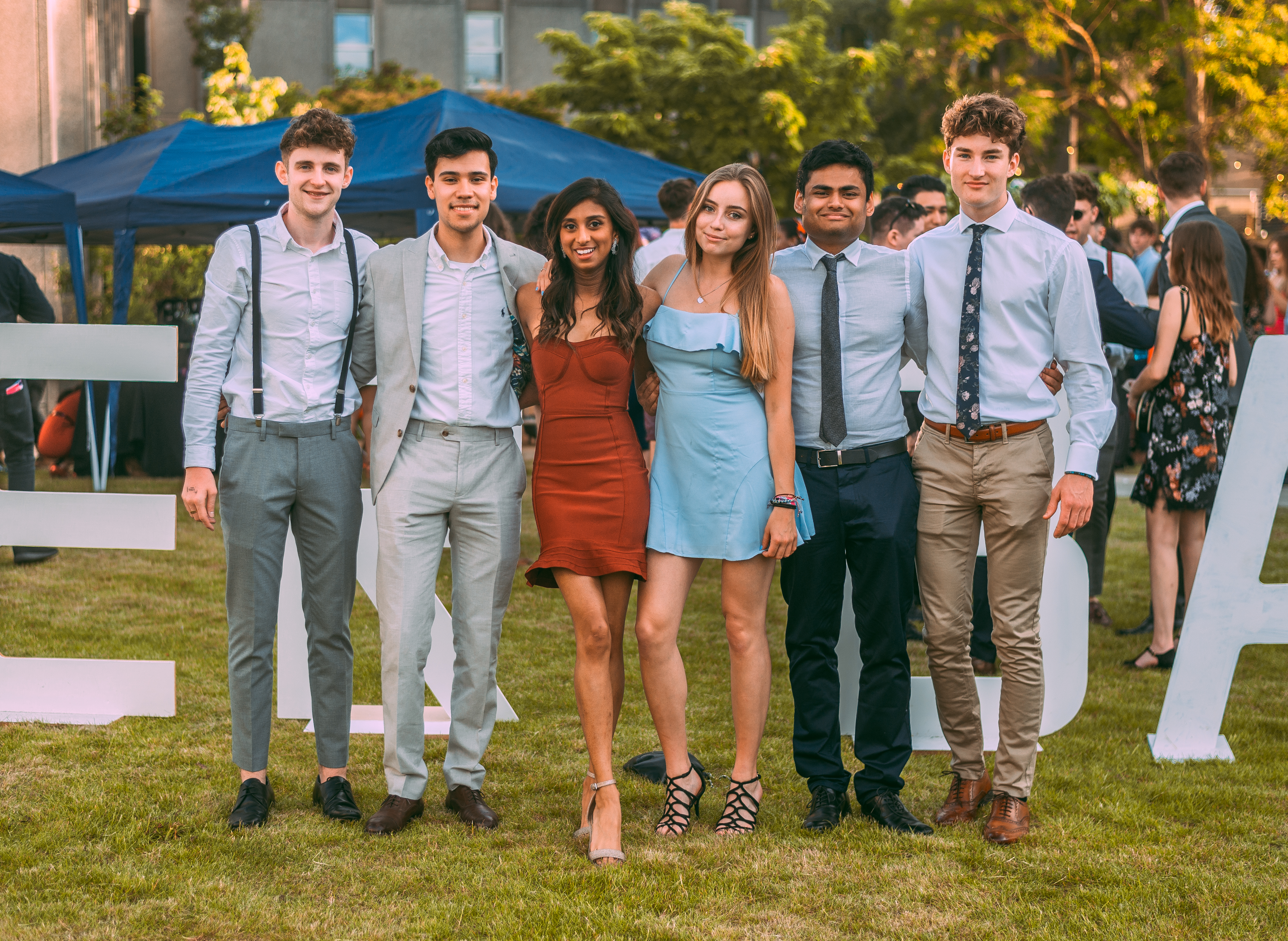 Group of students at Summer Ball