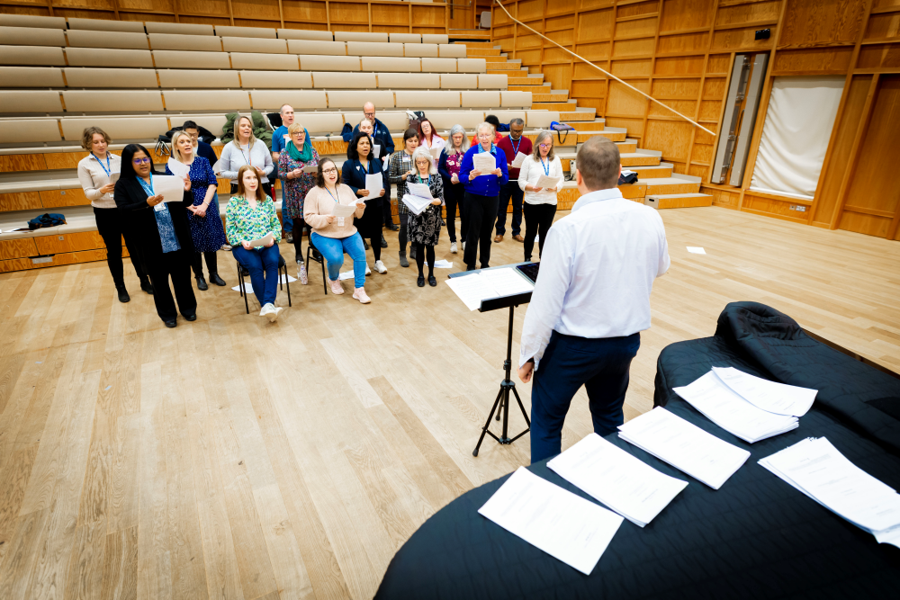 University Community Choir singing