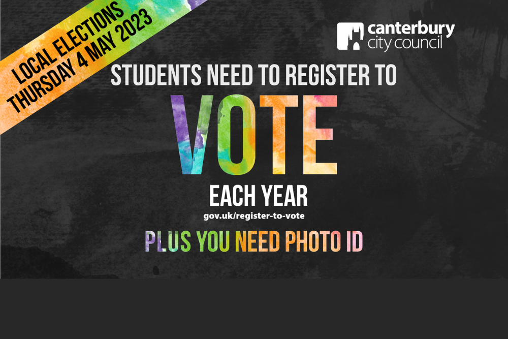 Local elections Thursday 4 May. Students need to register to vote each year. Plus you need photo ID
