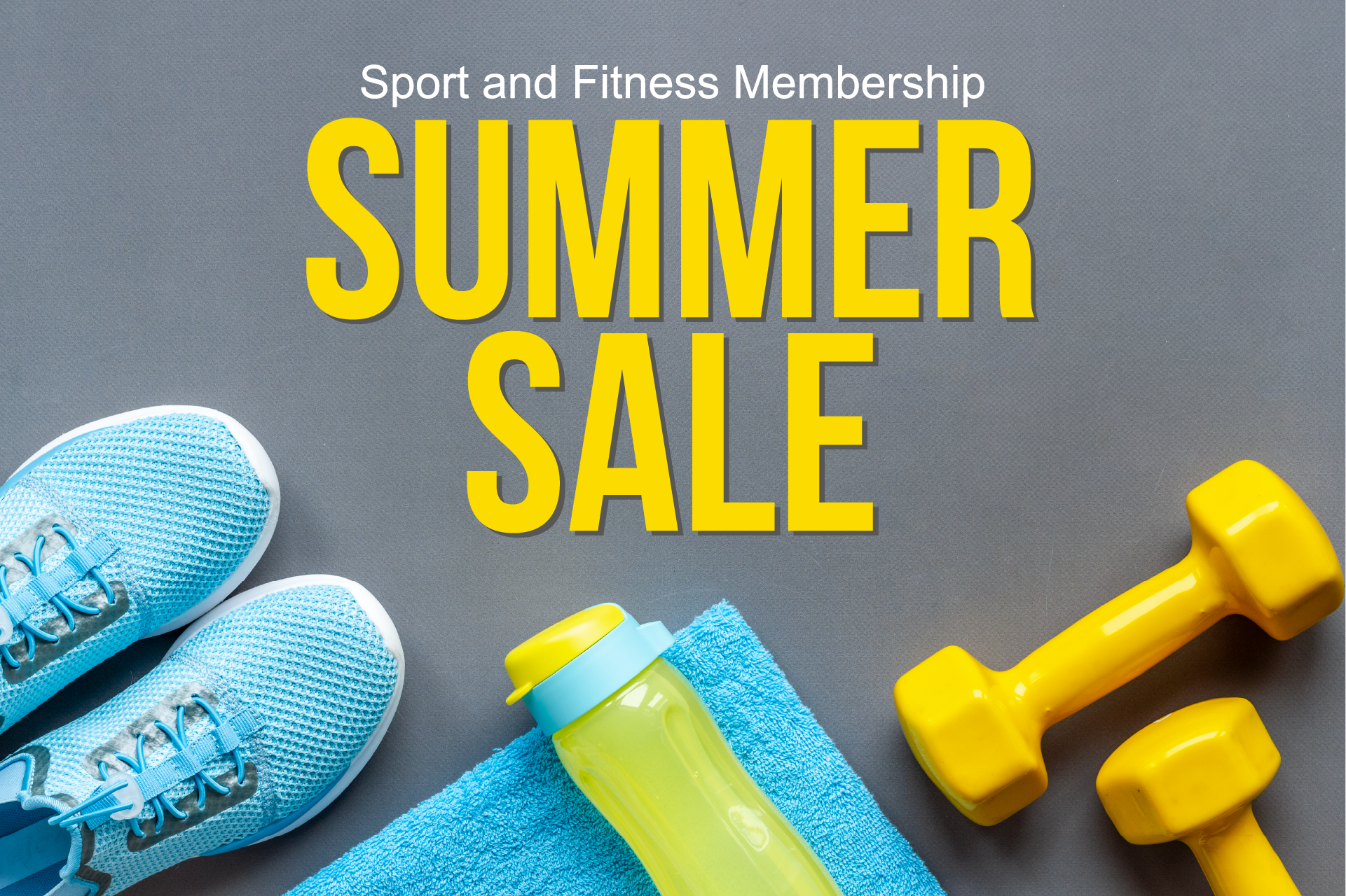 Sport and fitness membership summer sale