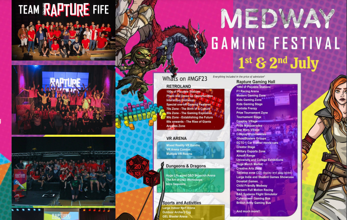 Medway Gaming Festival 1-2 July