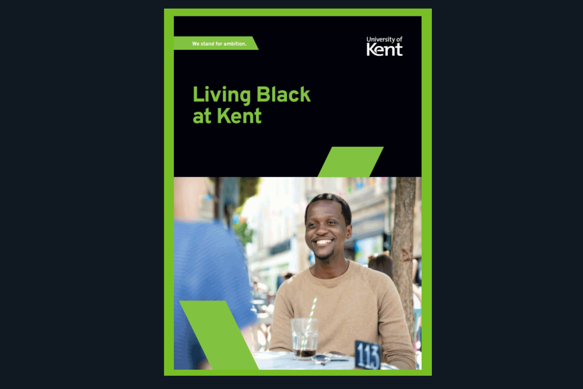Living Black at Kent booklet front cover