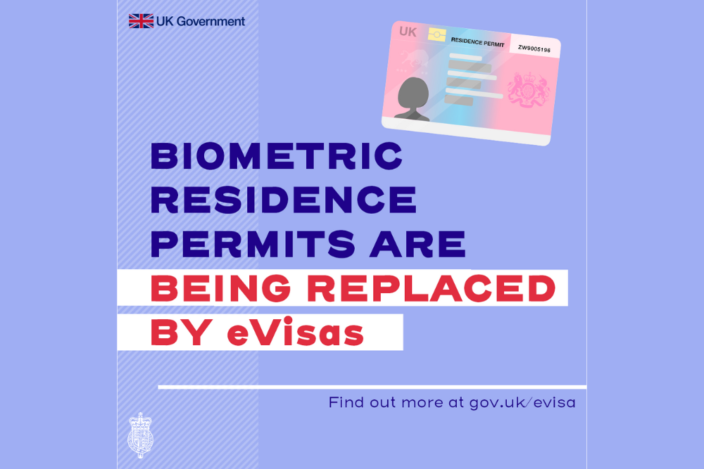 Biometric Residence Permits and being replaced by eVisas