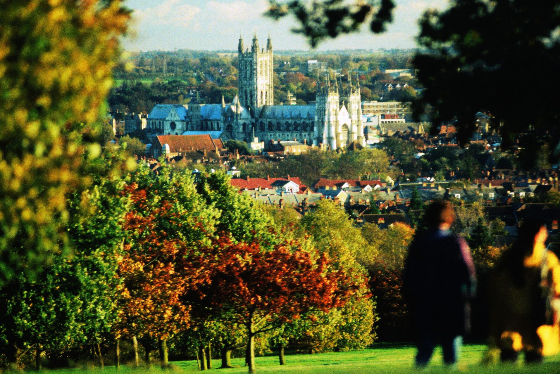 View of Canterbury Cathedral from campus