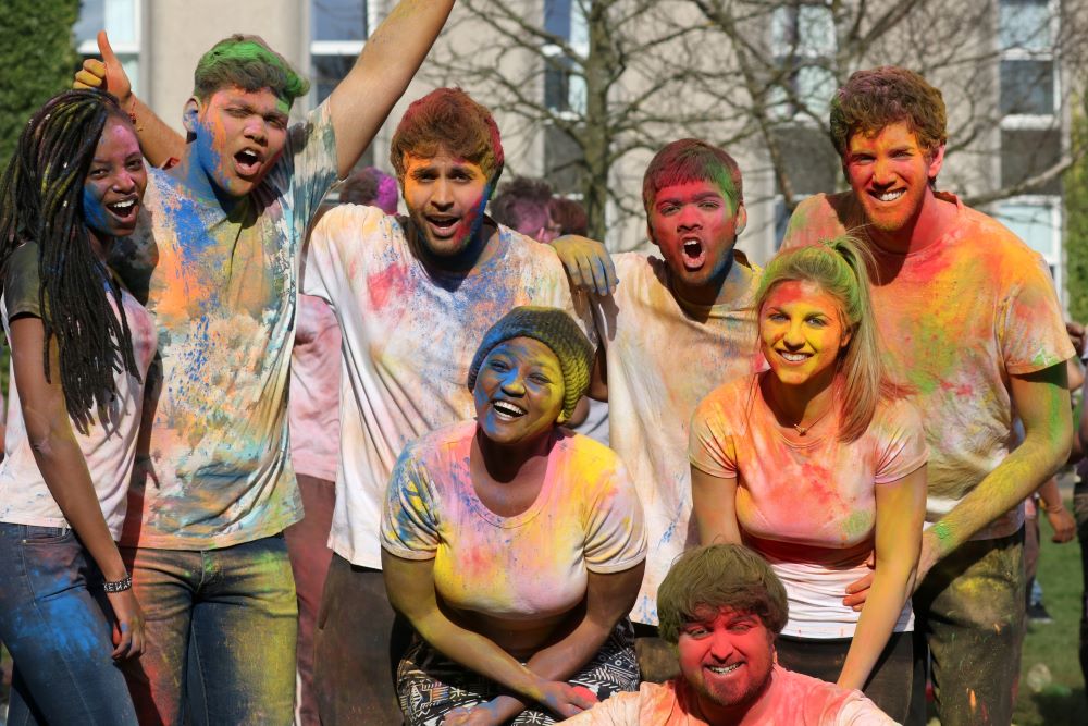 Colourful Holi group