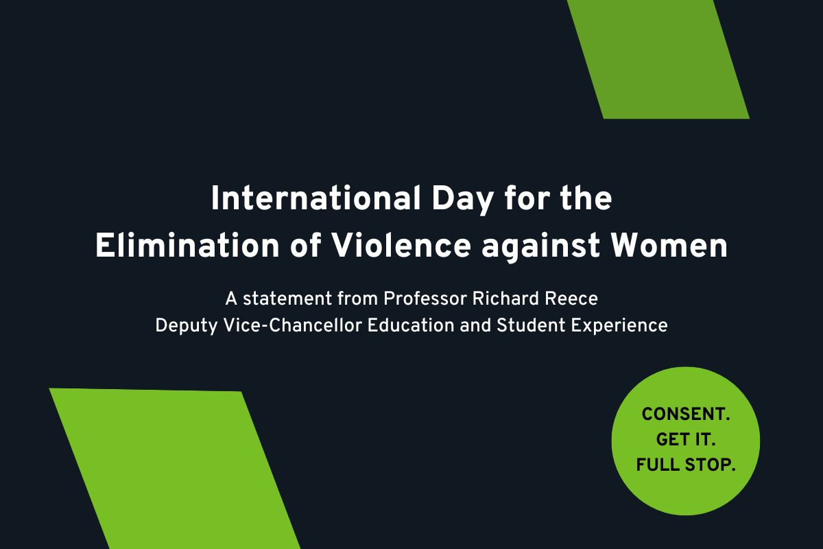 International Day for the Elimination of Violence against Women, a statement from Richard Reece