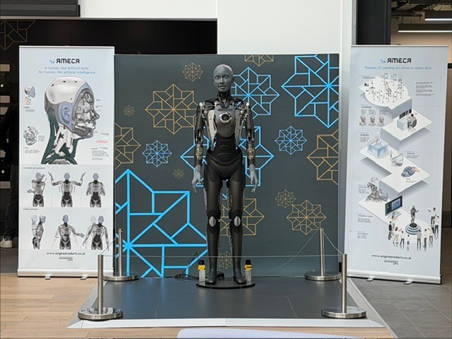 Robot on display at the National Robotarium in Edinburgh
