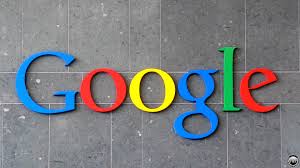 Google logo on grey wall