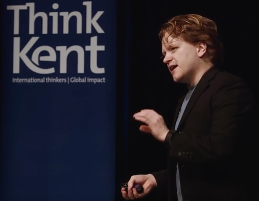 Mark Batty delivering Think Kent lecture